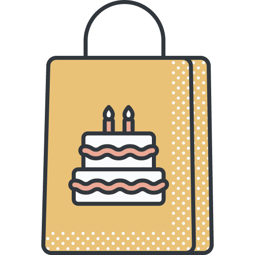 Gift bag surprise celebration shopping bag icon Gift bag surprise celebration shopping bag icon