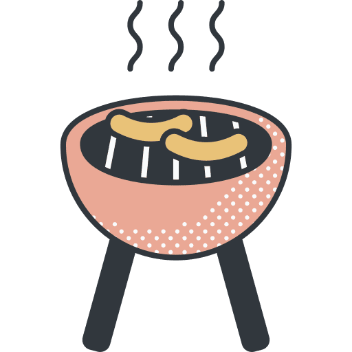 Grill travel grill holidays icon Grill travel grill holidays icon
