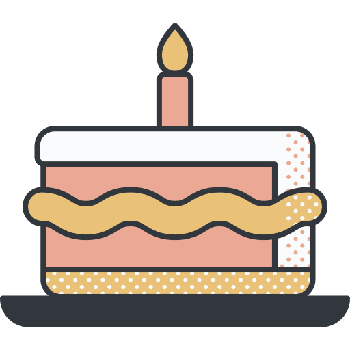 Birthday cake party bakery food icon Birthday cake party bakery food icon