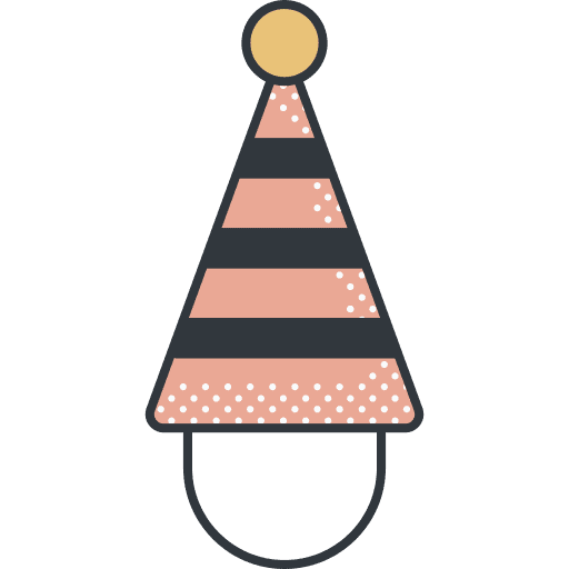 Party hat cone star celebration icon Party hat cone star celebration icon