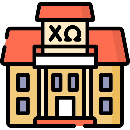 Fraternity college university education icon Fraternity college university education icon