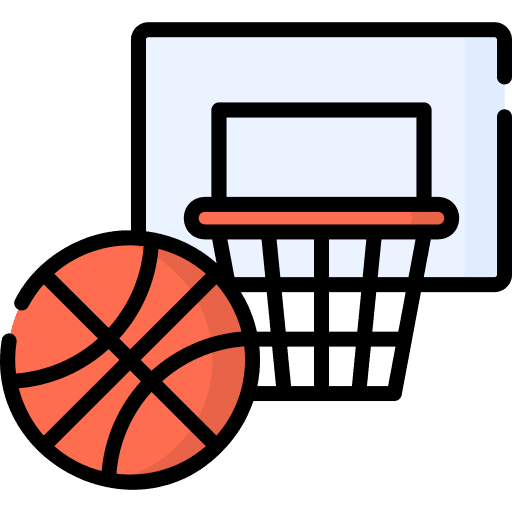 Basketball hoop sport game icon Basketball hoop sport game icon
