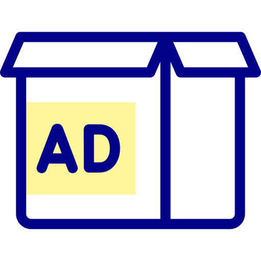 Box marketing cardboard delivery icon Box marketing cardboard delivery icon