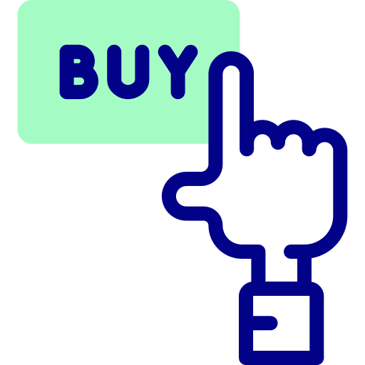 Buy commerce and shopping hand online shopping icon Buy commerce and shopping hand online shopping icon