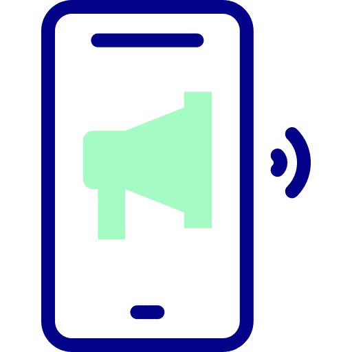 Marketing marketing content smartphone icon Marketing marketing content smartphone icon