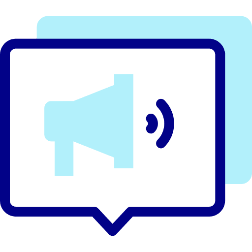 Marketing speech bubble ads chat icon Marketing speech bubble ads chat icon