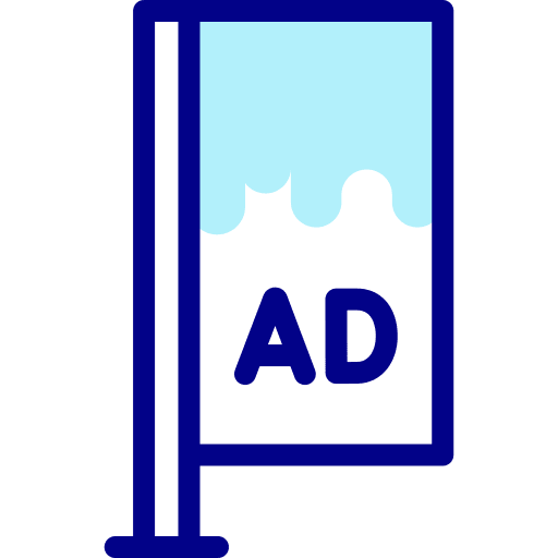 Flag signboard publicity flag icon Flag signboard publicity flag icon