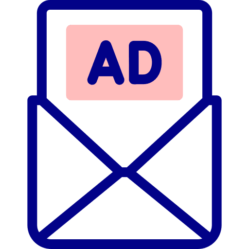 Mail mail ads advertising icon Mail mail ads advertising icon