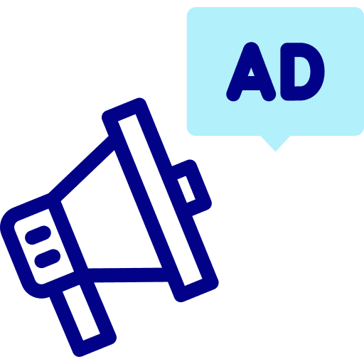 Megaphone online shopping marketing advertising icon Megaphone online shopping marketing advertising icon