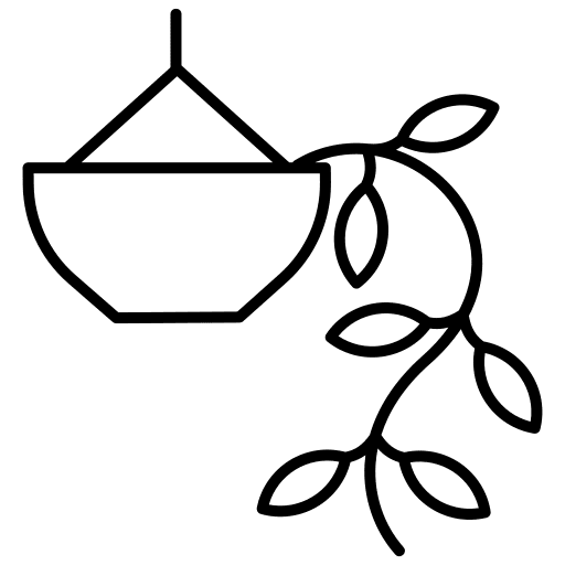 Plant nature botanical home icon