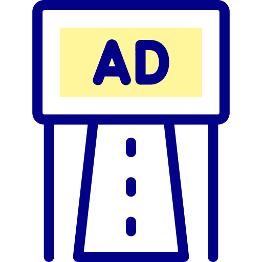 Road road ads advertising icon Road road ads advertising icon