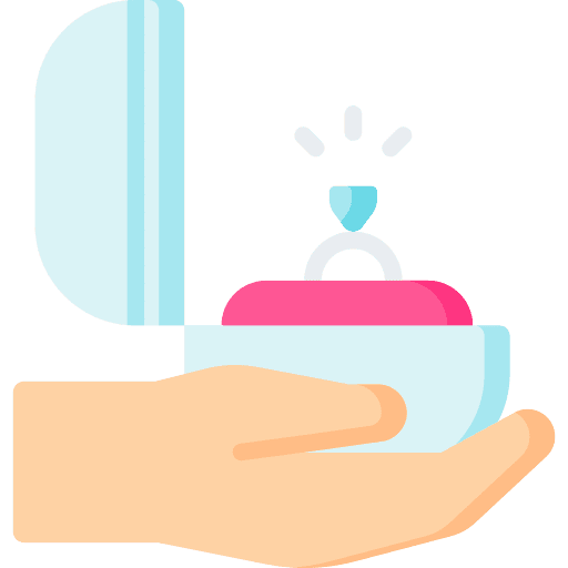 Engaged wedding ring engagement propose icon Engaged wedding ring engagement propose icon