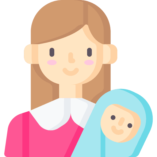 Mom newborn people babysitter icon Mom newborn people babysitter icon