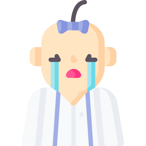 Crying sad baby kid and baby icon Crying sad baby kid and baby icon