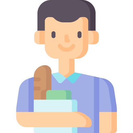 Groceries people boy man icon Groceries people boy man icon