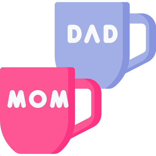 Mug mug father family icon Mug mug father family icon
