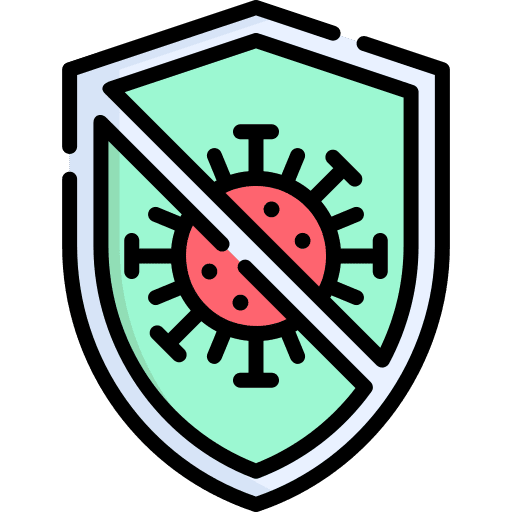 Antivirus safe insurance security icon