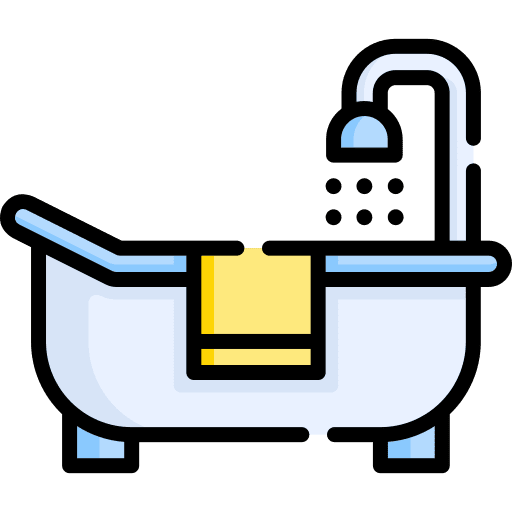 Bathtub bath washing hygiene icon Bathtub bath washing hygiene icon