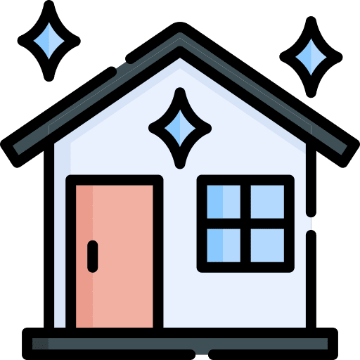 Clean house housekeeping sparkle home icon