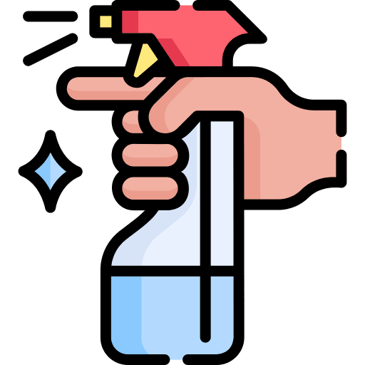 Cleaning spray hygiene healthcare and medical cleaning products icon