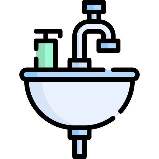 Water tap bathroom hygiene faucet icon Water tap bathroom hygiene faucet icon