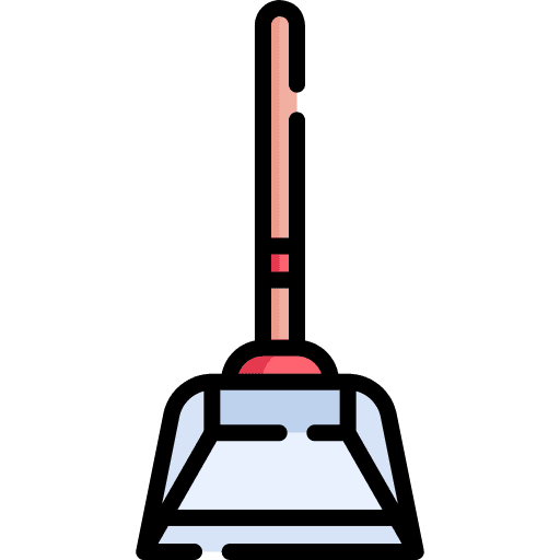 Dustpan furniture and household cleaner clean icon Dustpan furniture and household cleaner clean icon