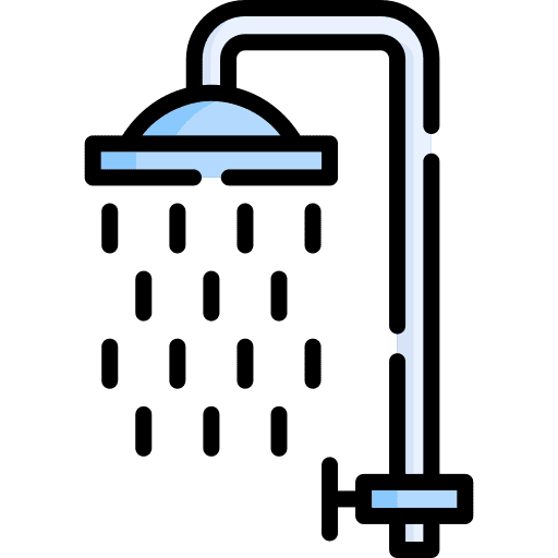 Shower head furniture and household wash water icon Shower head furniture and household wash water icon