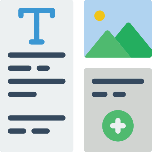 Layout image design layout icon