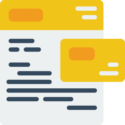 Branding business paper document icon Branding business paper document icon