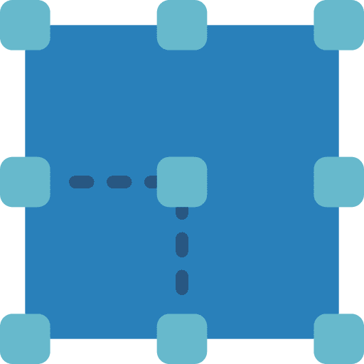 Crop size design scale icon Crop size design scale icon