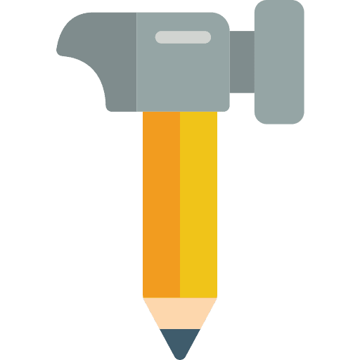 Pencil design art and design craft icon Pencil design art and design craft icon