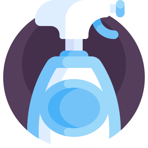 Cleaning products bleach furniture and household cleaning products icon
