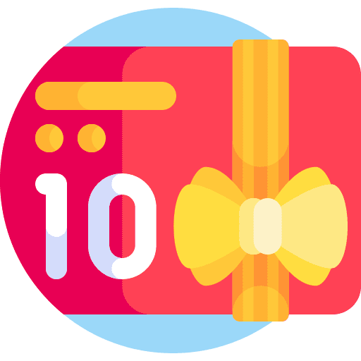 Gift card shopping card ribbon commerce and shopping icon
