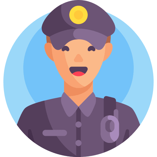 Security guard police occupation people icon