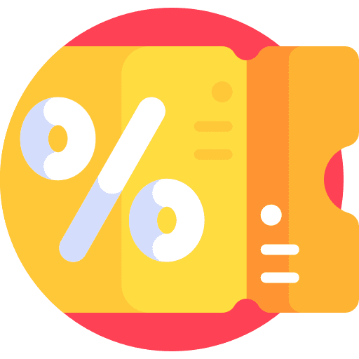 Voucher commerce and shopping voucher offer icon