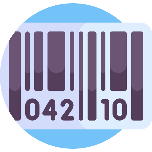 Barcode commerce and shopping price barcode icon