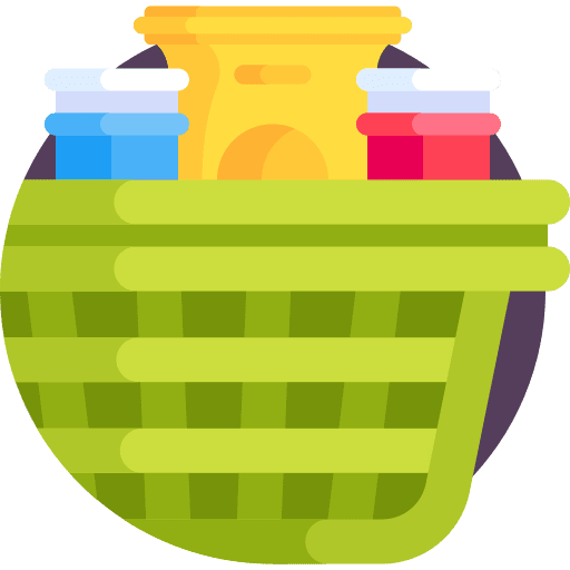 Groceries supermarket commerce and shopping shopping basket icon