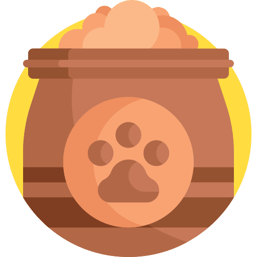 Pet food animals pet bowl pawprint icon