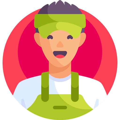 Shopkeeper people profile blonde icon