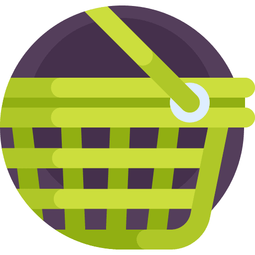 Shopping basket commerce and shopping supermarket shopper icon