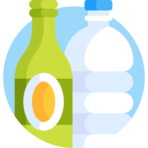 Beverages water wine bottle icon