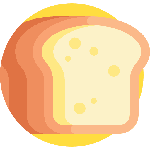 Bread flat bread bakery food icon