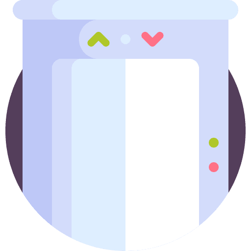 Lift transport floor doors icon