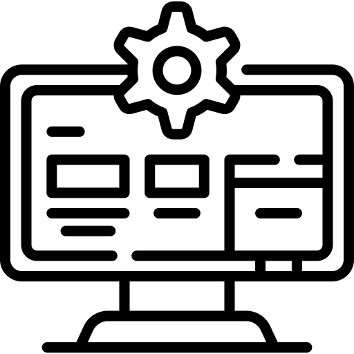 Computer gear computer edit icon Computer gear computer edit icon