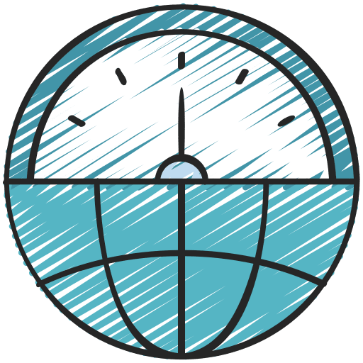 Internet time time and date clock icon