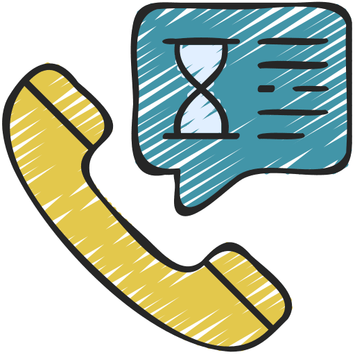 Phone call telephone time management communications icon