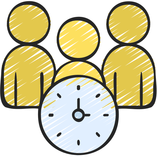 Team management leadership people members icon