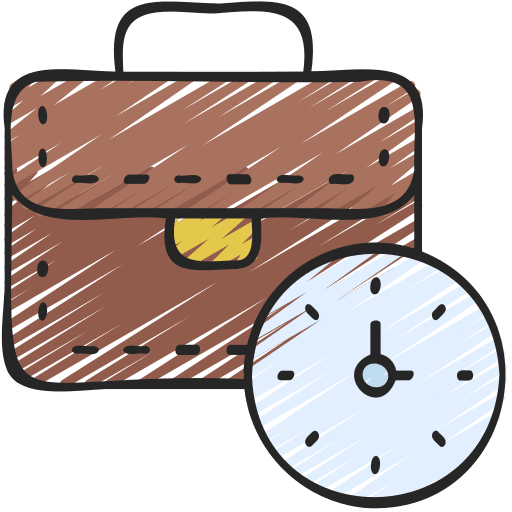 Work time job schedule time management icon