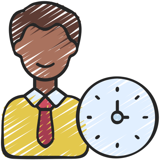 Manager worker book professions and jobs icon