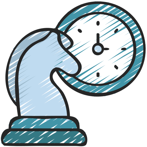 Strategy marketing strategy development time and date icon